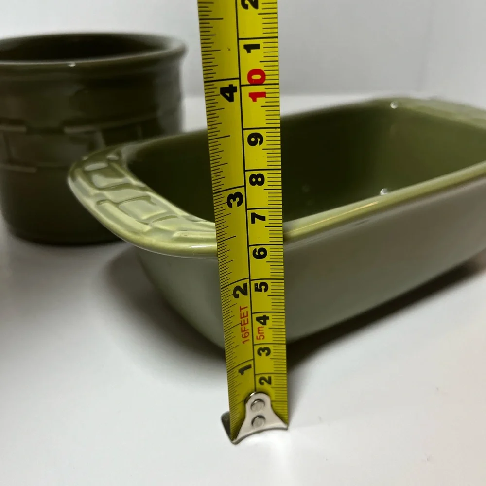 Longaberger Woven Traditions crock and Loaf